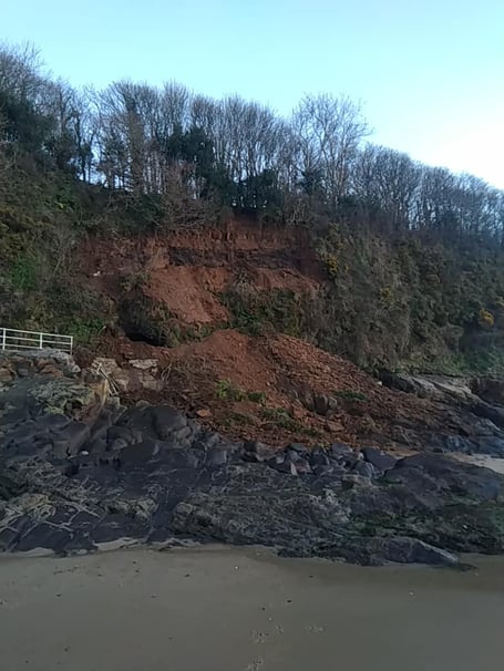 Coppet Hall rock fall