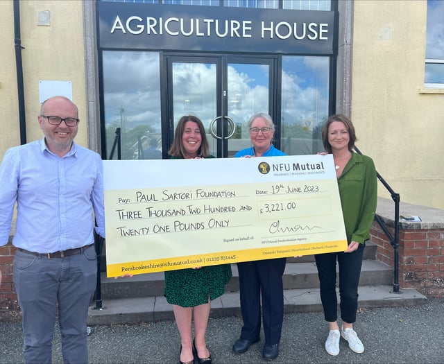 Pembrokeshire charity given boost from NFU Mutual’s national fund