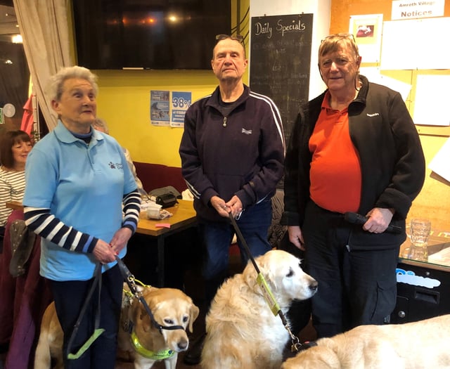 Guide Dogs fundraisers thank Templebar Inn Amroth for support