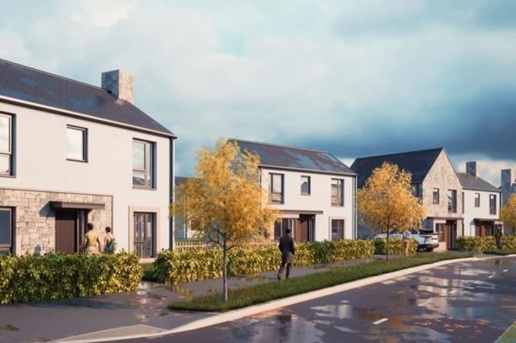 An artist impression of the proposals at The Kilns, Llangwm.