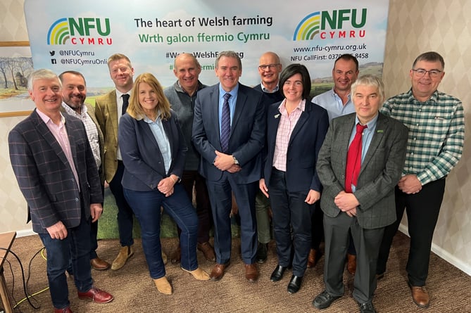 NFU Cymru members re-elect Presidential team