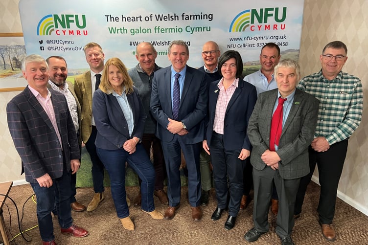 NFU Cymru members re-elect Presidential team