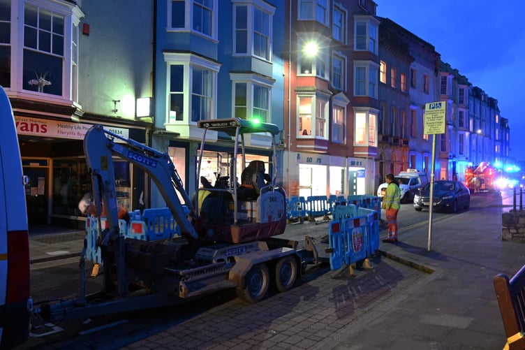 Welsh water work Tenby
