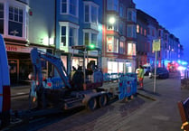 Tenby properties left without water for hours due to burst main