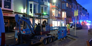 Tenby properties left without water for hours due to burst main