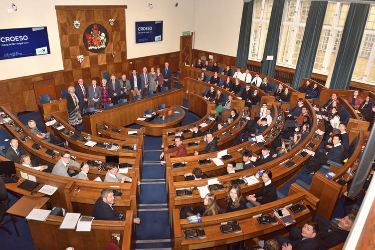 Carmarthen council chamber