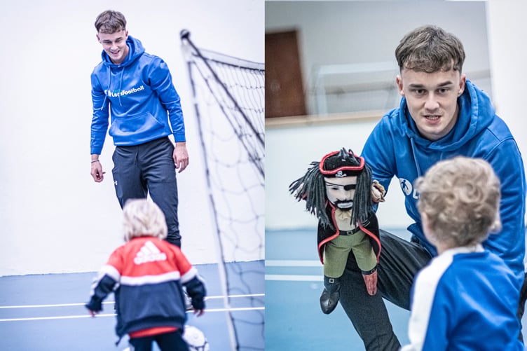 Little Legs Football Lead Coach Joe Evans