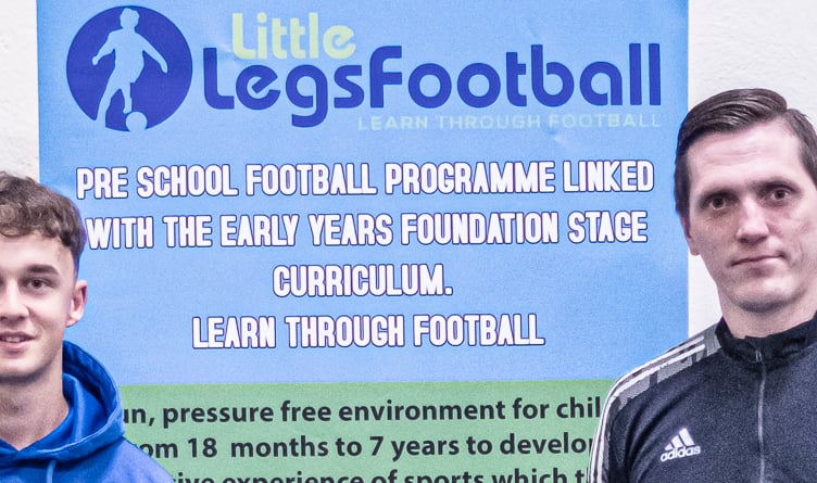 Little Legs Football - coaches Joe and Mark