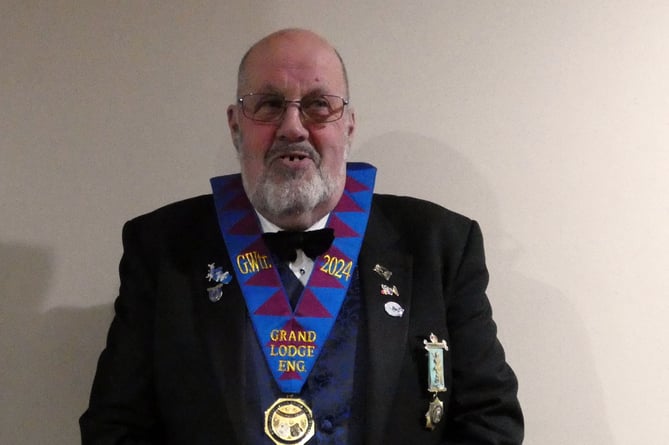 74-year-old Mr Peter Howitt, a member of the Narberth Castle Lodge for over 40 years, is the 7th Pembrokeshire Buff to serve as a Grand Lodge Officer.
