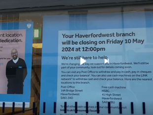 Local Senedd Member responds to news of Barclays Bank branch closure 