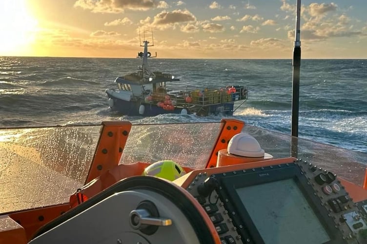 Mayday call Angle RNLI