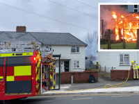 Firefighters tackle fire at Pembroke Dock