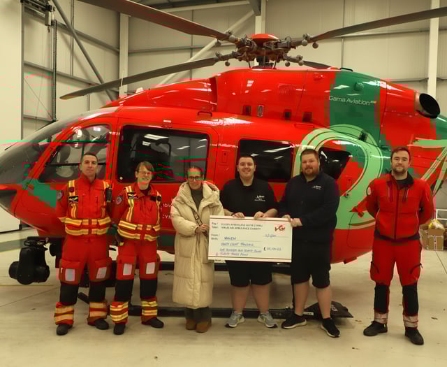 Local holiday parks help raise over £38,000 for Wales Air Ambulance