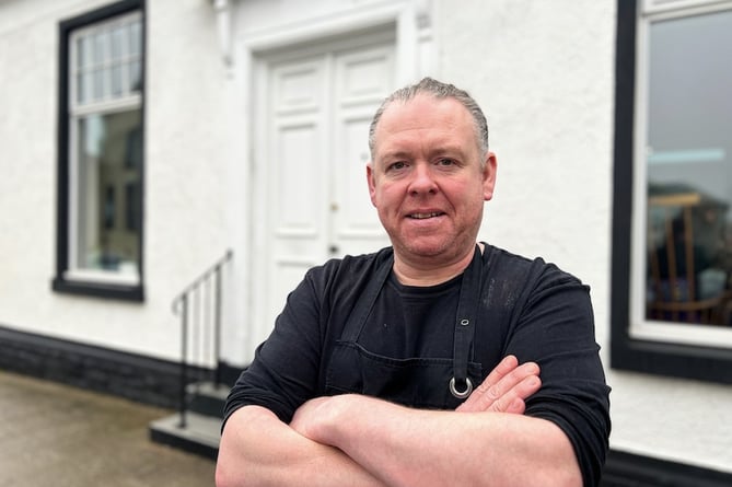 Matt Powell pictured outside Annwn Restaurant in Narberth