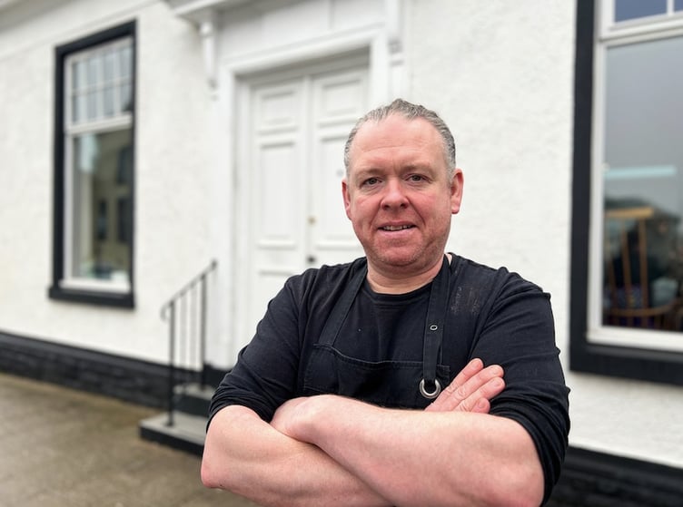 Matt Powell pictured outside Annwn Restaurant in Narberth