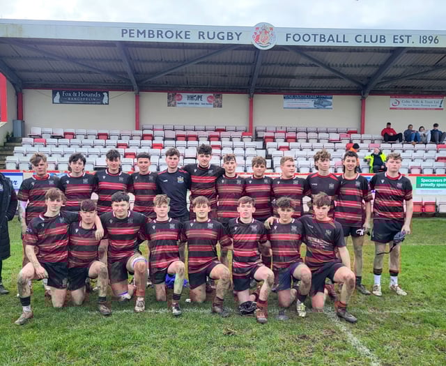Tenby Under 16s put Pembroke to the sword