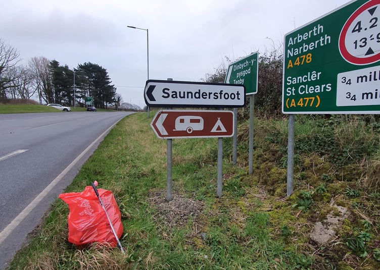 Saundersfoot litter pick
