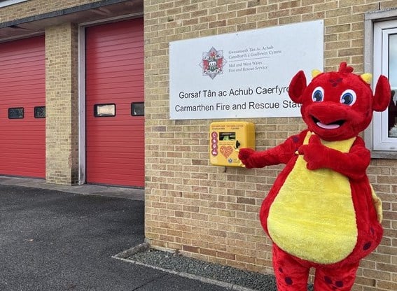Lifesaving community defibrillators installed at Fire Stations