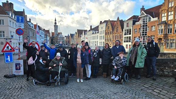 Portfield pupils in Belgium