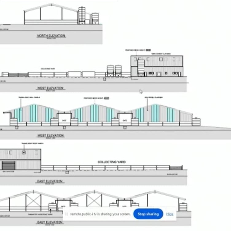 A scheme to modernise 1,100-plus dairy herd Poyston West Farm, Rudbaxton has been backed by planners. Picture: Pembrokeshire County Council webcast.
