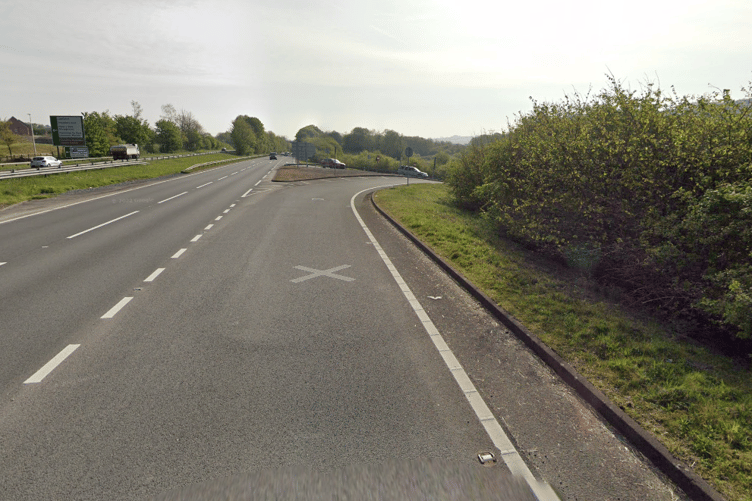 Near Nantyci slip road, A40