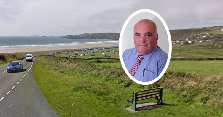 Newgale pic with Cllr Mark Carter