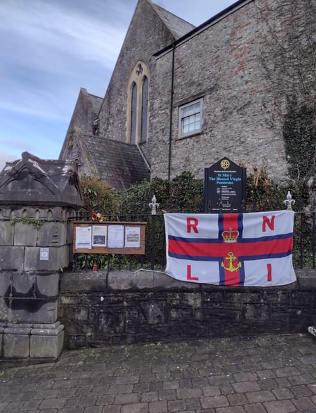 St Mary’s Church, Pembroke decked out for the RNLI Anniversary concert with Pembroke and District Male Voice Choir