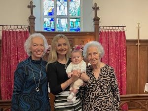 Four generations at East Williamston Church