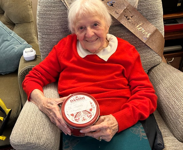 Molly, 100, still raises church funds