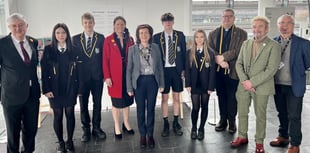 Students bring message of peace to the Senedd for St. David's Day
