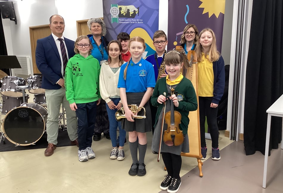 Pembrokeshire pupils hit the right notes at popular festival of music