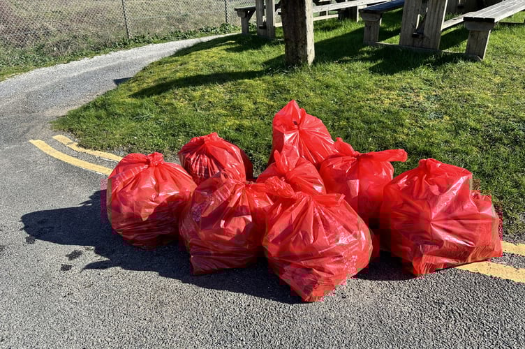 Tenby golf litter