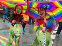 Dragon fun in the rain