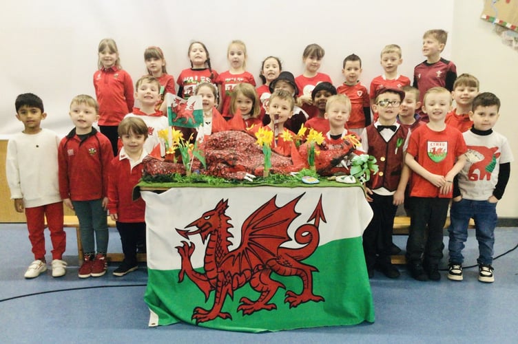 Saundersfoot School pupils