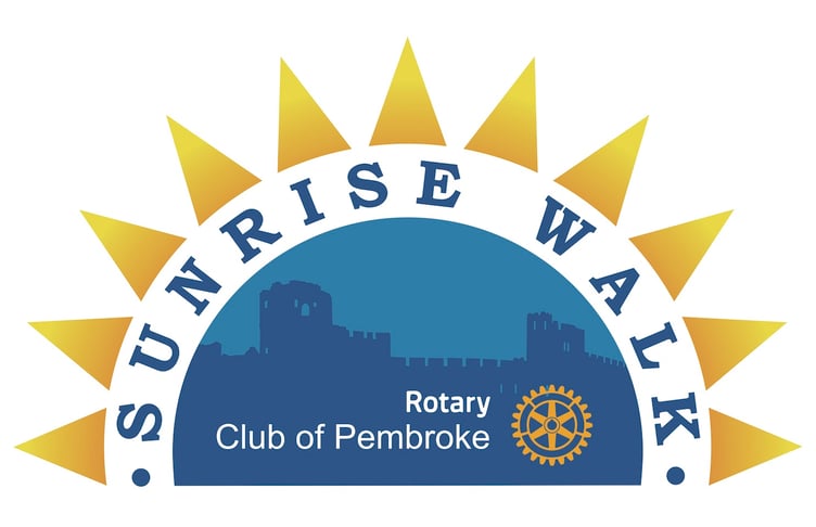 Pembroke Rotary Sunrise Walk logo