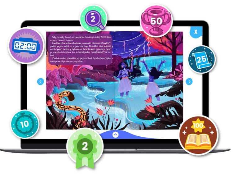 By using Darllen Co, children can read Welsh books and listen to them at the same time.