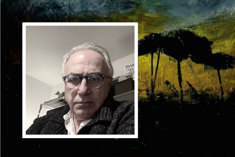 Mehdi, superimposed over artwork