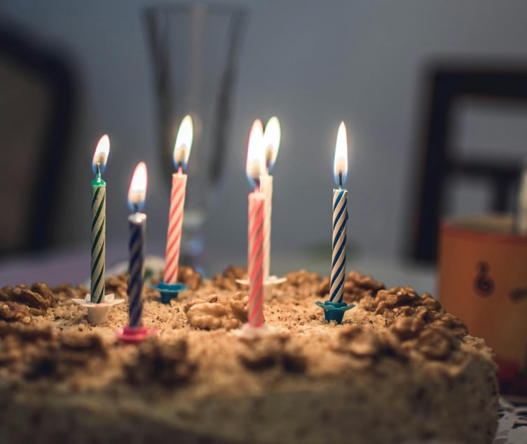 Birthday cake candles