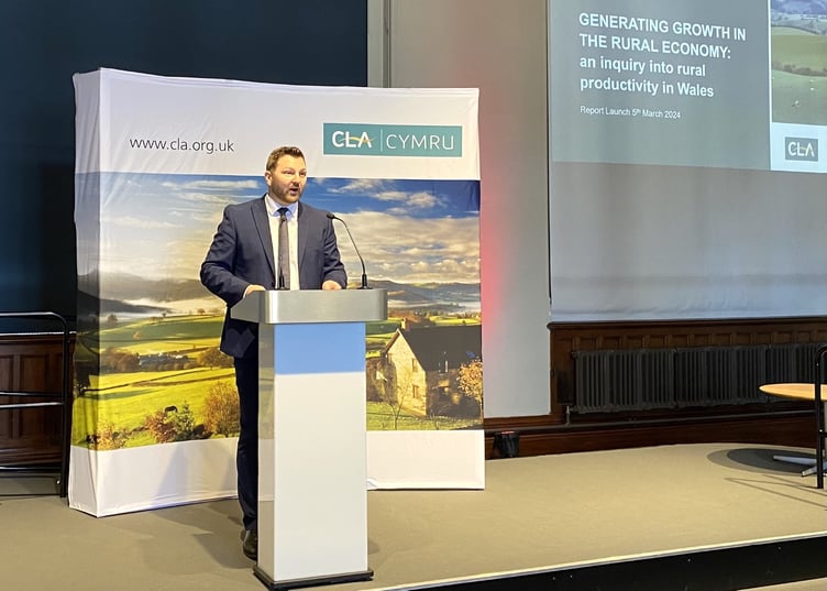 Samuel Kurtz MS launching the Report in Cardiff Bay