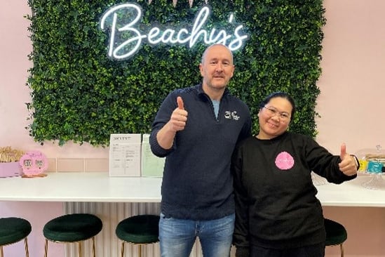 Communities for Work Plus training adviser Steve and participant Reza Cristobal