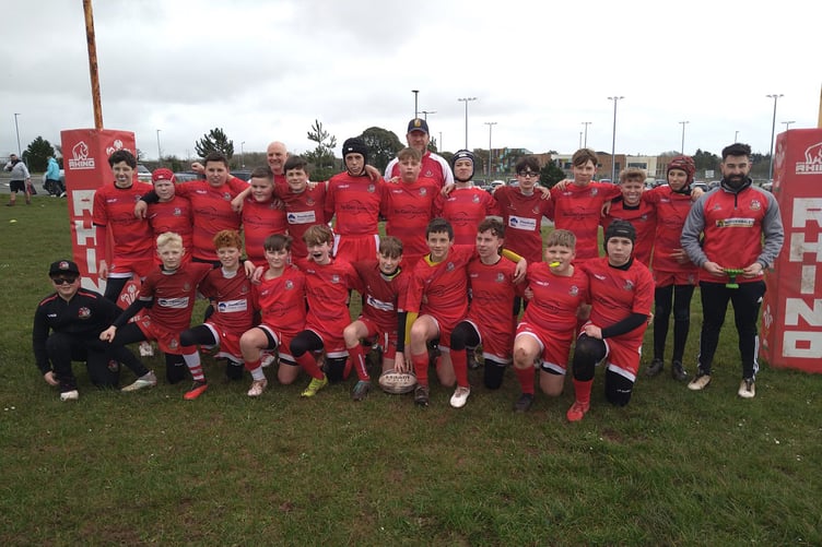 The eager Pembroke Under 13s squad