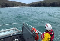 St Davids RNLI crew search for overdue kayakers