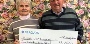 Pembrokeshire man celebrates donations to help heart charity