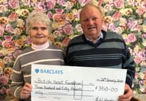 Pembrokeshire man celebrates donations to help heart charity