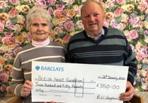 Pembrokeshire man celebrates donations to help heart charity