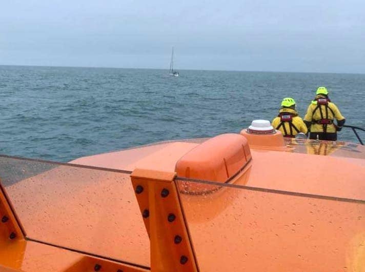 St Davids RNLI drifting yacht