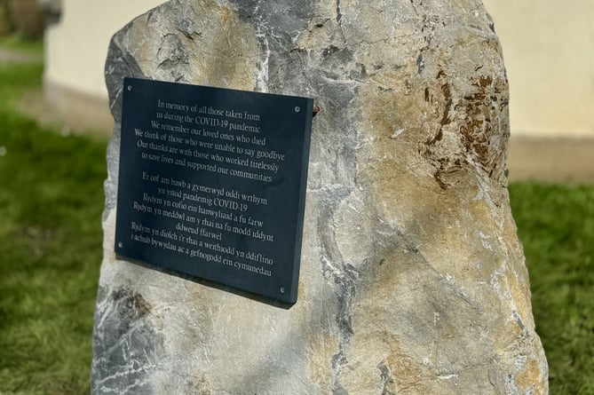 County Hall Covid memorial stone