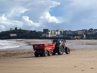 What the work taking place on Tenby's harbour & North Beach is for?