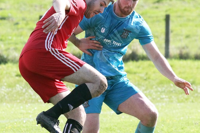 James Hinchliffe who scored for Carew in their 3-1 victory over Tenby.