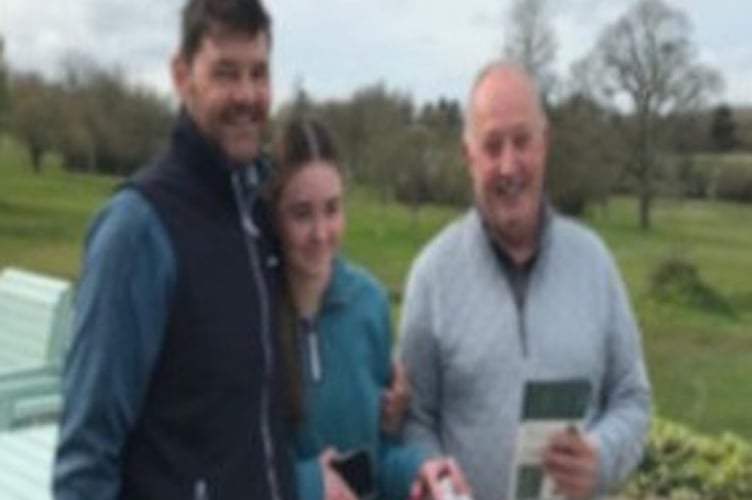 7-16s winner, Kayla Arthur with dad Simon